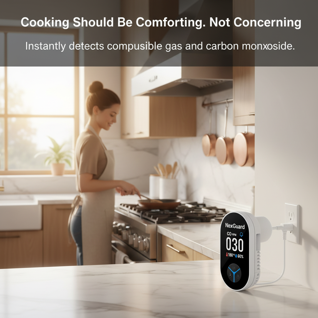 NexGuard™ Pro — 3-in-1 Smart Carbon Monoxide Detector